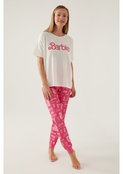 Cool Krem Kadın Kısa Kol Pijama Takımı