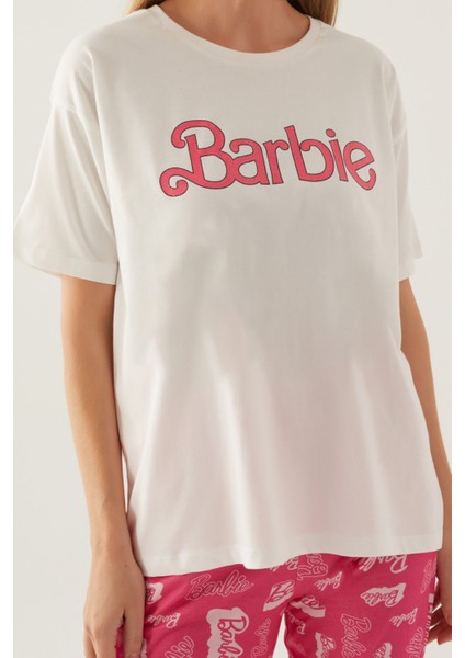 Cool Krem Kadın Kısa Kol Pijama Takımı