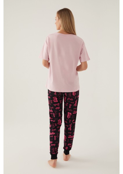 Cool Toz Pembe Kadın Kısa Kol Pijama Takımı indirimleri