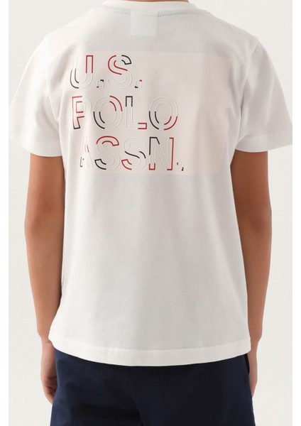 Lisanslı Printed Krem Erkek Çocuk Bermuda Takım