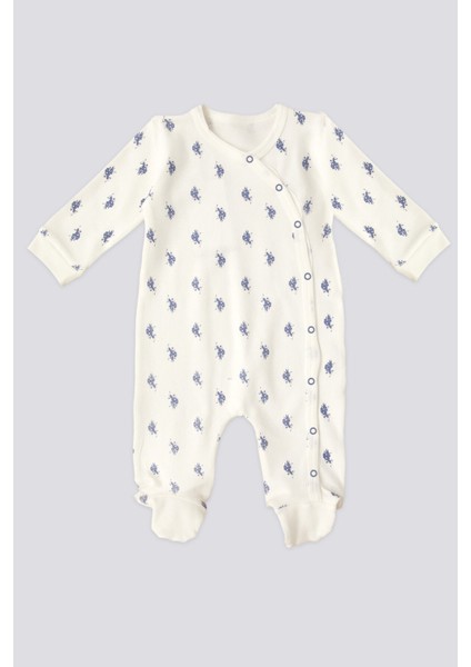 Lisanslı Underwear Krem Erkek Bebek Tulum