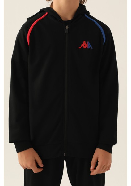 Zippered Siyah Erkek Çocuk Sweatshirt modelleri