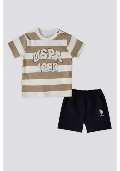 Lisanslı Clothes Krem Erkek Bebek Takımı