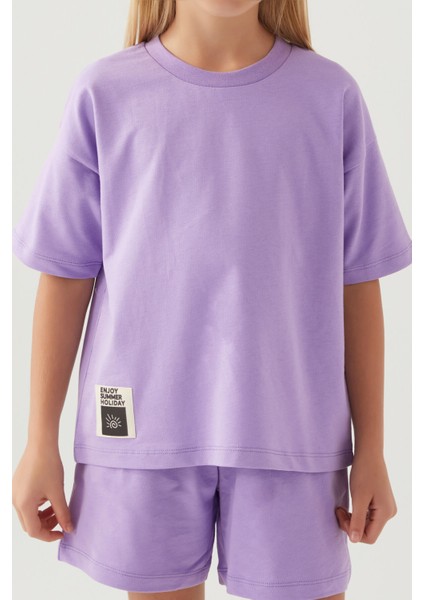 Holiday Lila Kız Çocuk Şort Takım fırsatları