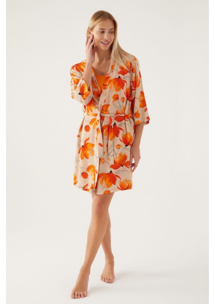 Bralette Bej Kadın Kısa Kol Pijama Takımı fiyatları