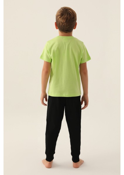 Skate Sarı Erkek Çocuk Pijama Takımı