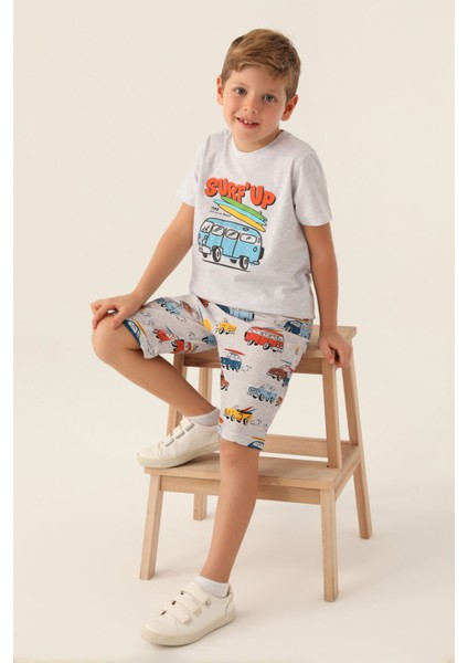 California Beach Kar Melanj Erkek Çocuk Bermuda Takım modelleri