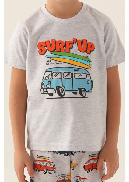 California Beach Kar Melanj Erkek Çocuk Bermuda Takım fırsatları