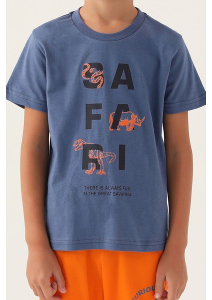 Safari Indigo Erkek Çocuk Pijama Takımı