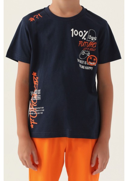 Felling Happy Lacivert Erkek Çocuk Bermuda Takım fırsatları