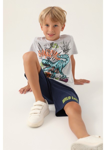 Wild Life Kar Melanj Erkek Çocuk Bermuda Takım