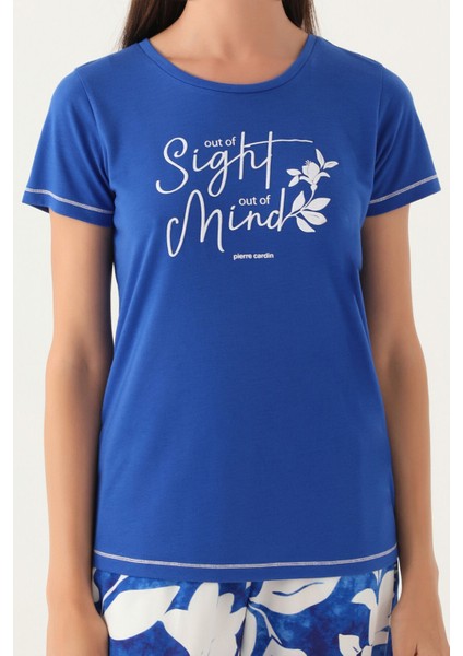 Mind Koyu Mavi Kadın Kısa Kol Pijama Takımı fırsatları