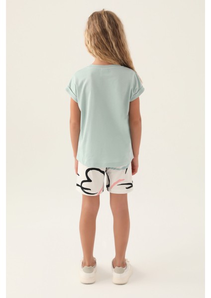 Cat Yeşil Kız Çocuk Şort Takım indirimleri