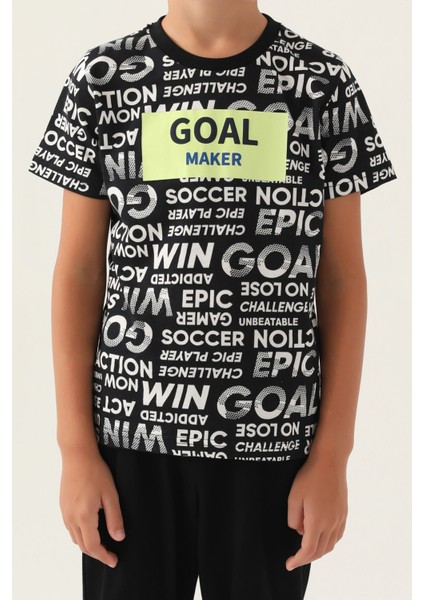 Goal Maker Siyah Erkek Çocuk Kapri Takım fırsatları