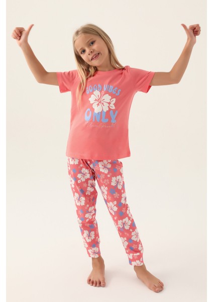 Good Neon Pembe Kız Çocuk Pijama Takımı