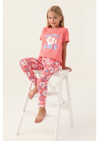 Good Neon Pembe Kız Çocuk Pijama Takımı