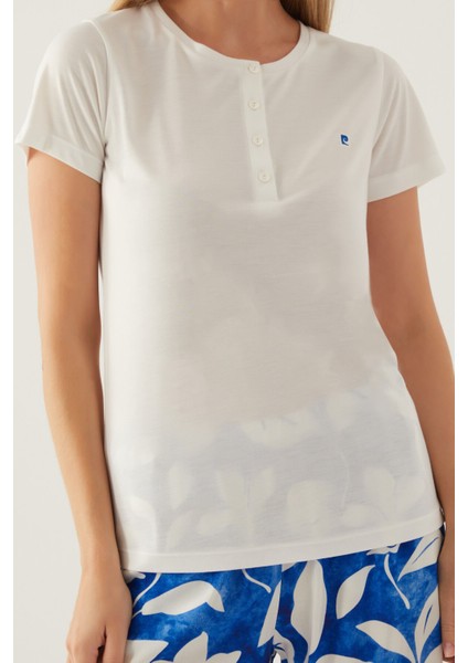 Arm Krem Kadın Kısa Kol Pijama Takımı fırsatları