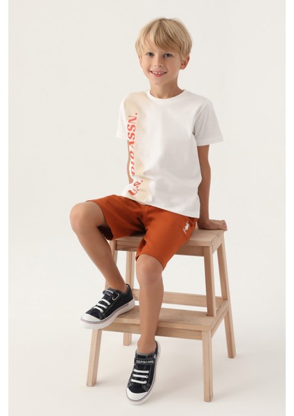 Lisanslı Written Krem Erkek Çocuk Bermuda Takım fiyatları