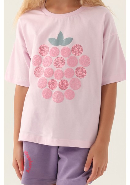 Strawberry Mor Kız Çocuk Şort Takım fırsatları