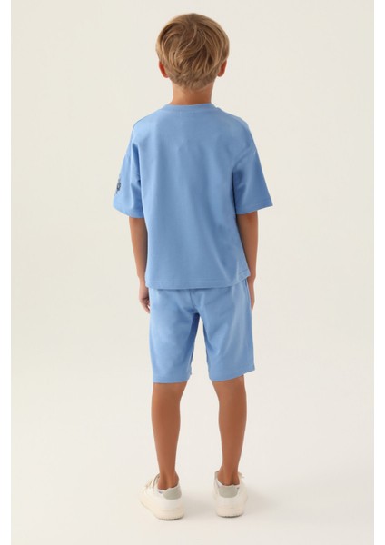 Lisanslı Baseciz Indigo Erkek Çocuk Bermuda Takım indirimleri