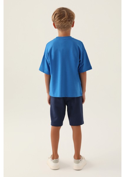 Lisanslı Authentic Cobalt Erkek Çocuk Bermuda Takım