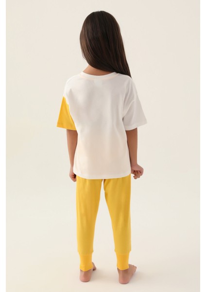 Lisanslı Rose Krem Kız Çocuk Pijama Takımı indirimleri