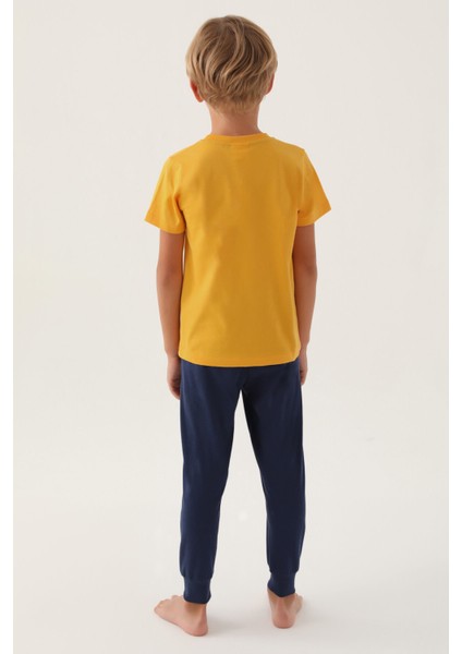 Lisanslı Hat Hardal Erkek Çocuk Pijama Takımı indirimleri