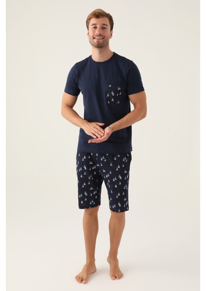 Flat Lacivert Erkek Bermuda Takım fiyatları