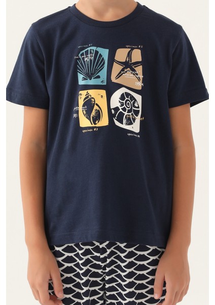 Star Lacivert Erkek Çocuk Bermuda Takım fırsatları