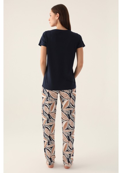 Keep Lacivert Kadın Kısa Kol Pijama Takımı indirimleri