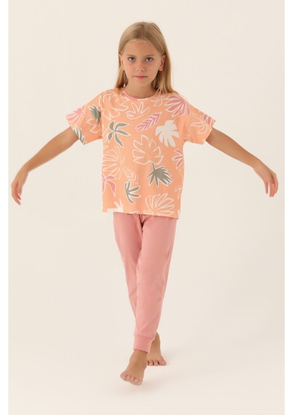 Pink Somon Kız Çocuk Pijama Takımı fiyatları