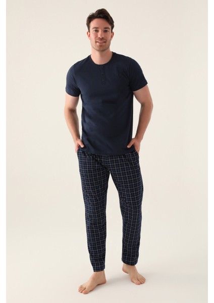 Comfortable Lacivert Erkek Pijama Takımı