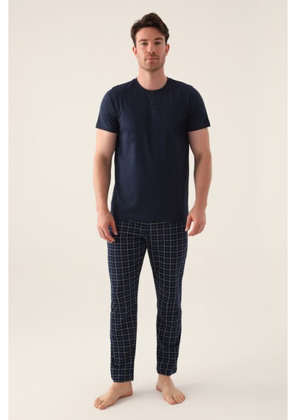 Comfortable Lacivert Erkek Pijama Takımı