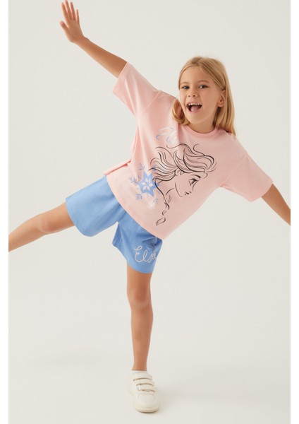 Elsa Somon Kız Çocuk Şort Takım modelleri