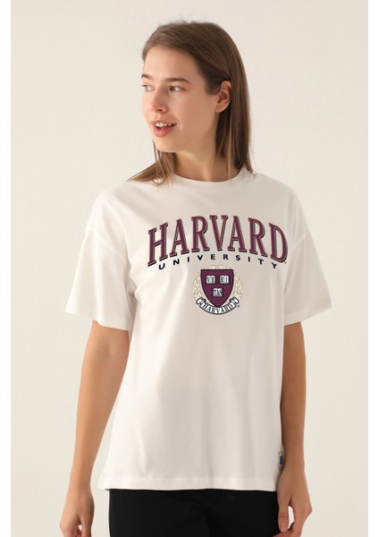Simple Krem Kadın T-Shirt modelleri