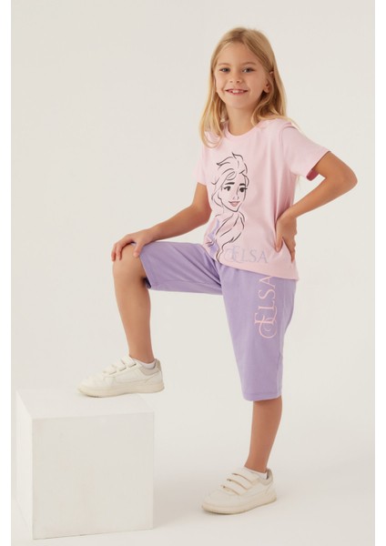 Gril Toz Pembe Kız Çocuk Kapri Takım modelleri