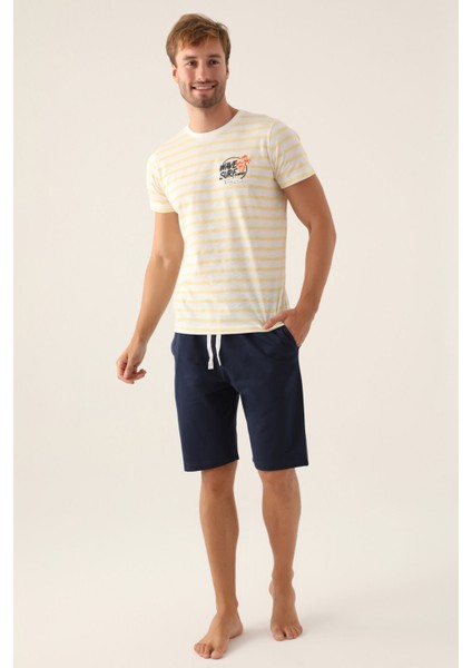 Sure Beyaz Erkek Bermuda Takım