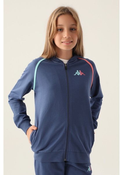 Zippered Lacivert Kız Çocuk Sweatshirt fiyatları