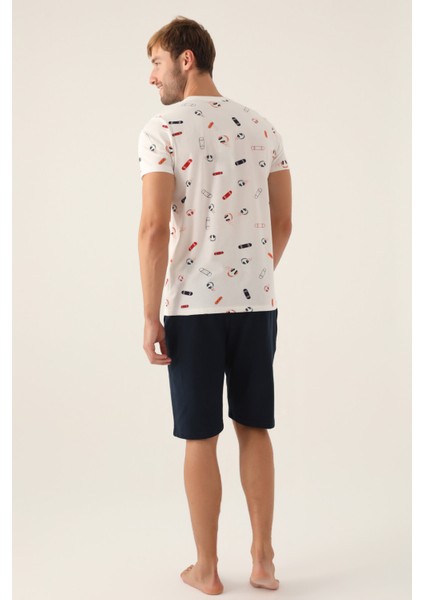 Skateboard Krem Erkek Bermuda Takım indirimleri