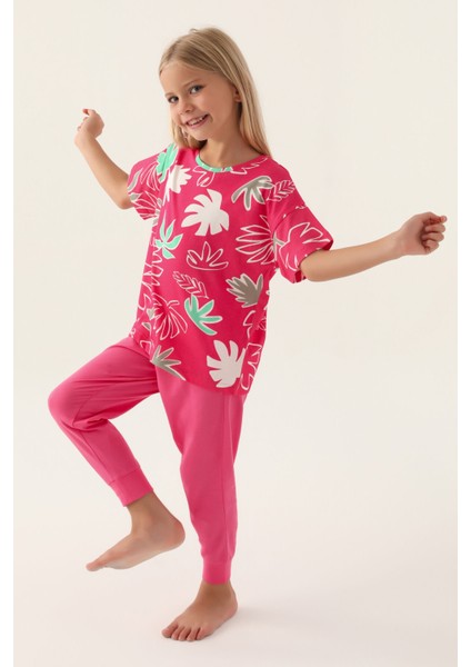 Pink Açık Fuşya Kız Çocuk Pijama Takımı