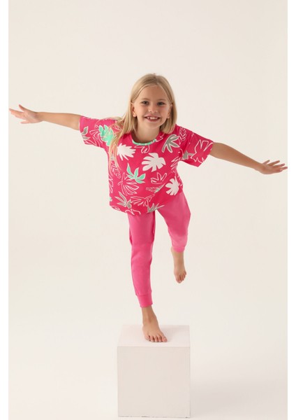 Pink Açık Fuşya Kız Çocuk Pijama Takımı