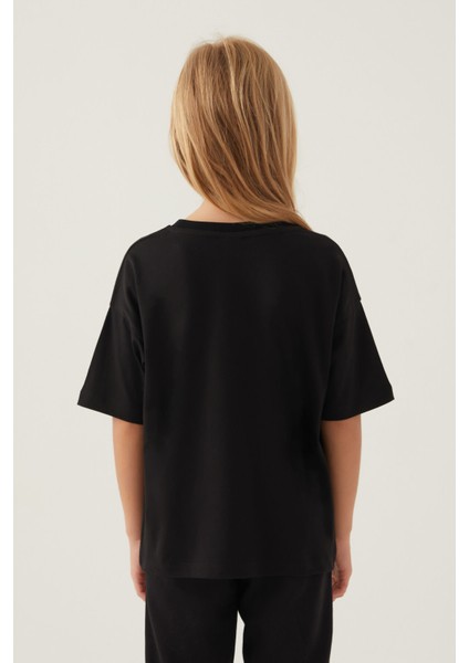Short Siyah Kız Çocuk T-Shirt indirimleri