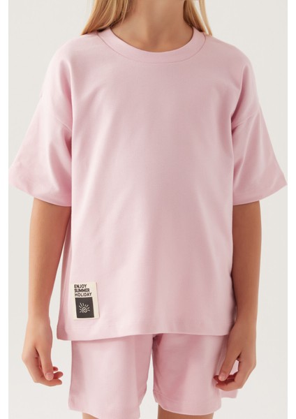 Holiday Toz Pembe Kız Çocuk Şort Takım fırsatları