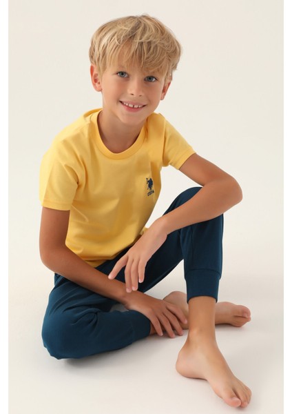 Lisanslı Palm Tree Sarı Erkek Çocuk Pijama Takımı fiyatları