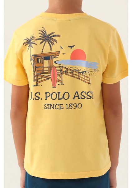 Lisanslı Palm Tree Sarı Erkek Çocuk Pijama Takımı fırsatları