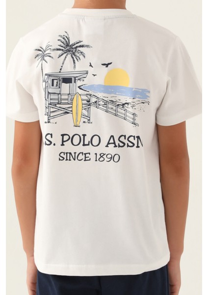 Lisanslı Palm Tree Krem Erkek Çocuk Pijama Takımı fırsatları