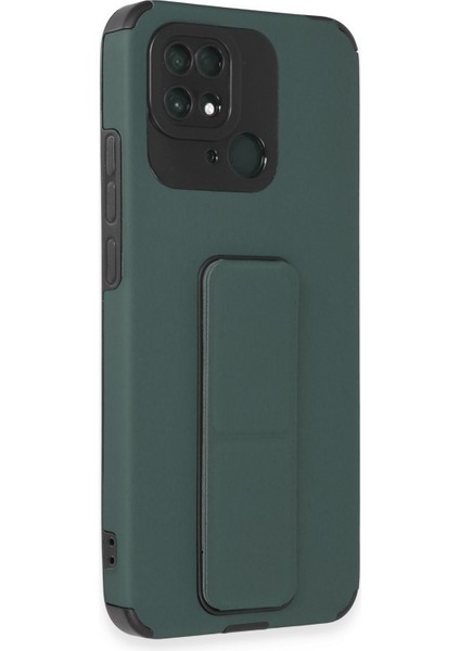 Xiaomi Poco C40 Kılıf Mega Standlı Silikon - Yeşil 300099