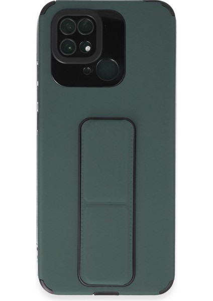 Xiaomi Poco C40 Kılıf Mega Standlı Silikon - Yeşil 300099
