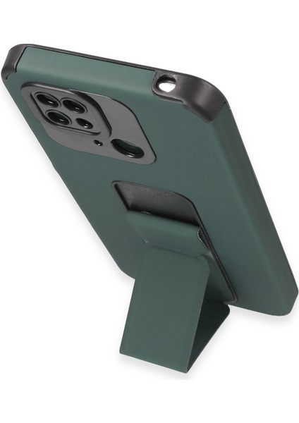 Xiaomi Poco C40 Kılıf Mega Standlı Silikon - Yeşil 300099