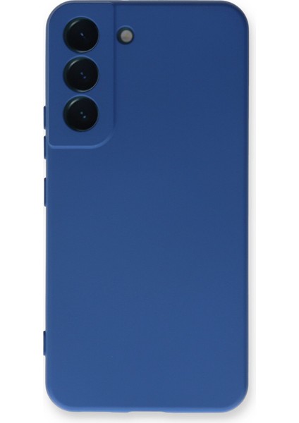 Samsung Galaxy S23 Kılıf Nano Içi Kadife Silikon - Mavi 300099